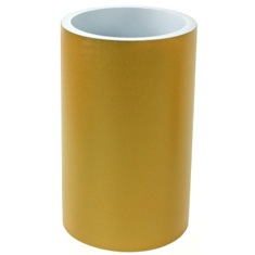 Round Gold Finish Free Standing Bathroom Toothbrush Holder